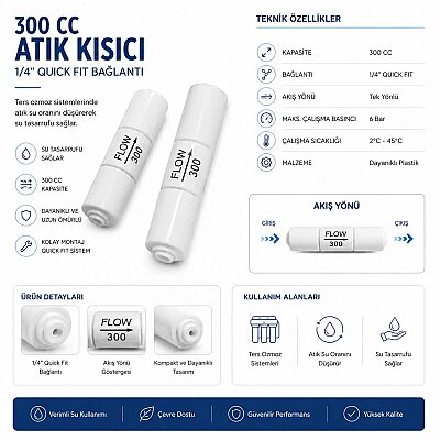 300 CC Atık Kısıcı, 1/4
