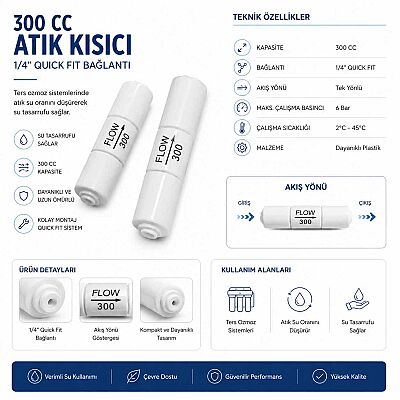 300 CC Atık Kısıcı, 1/4