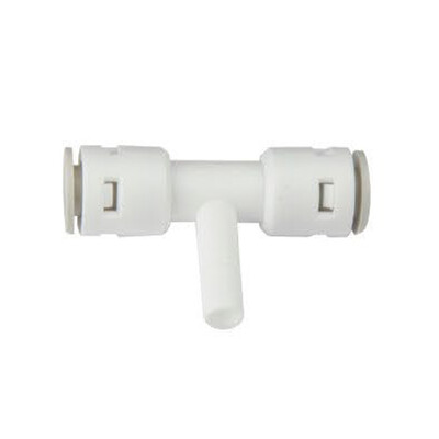 Natural Water - 6044 Stem Branch Tee, 1/4” - 1/4” Tube O.D. - 1/4”, Quick Natural Water - 6044 Stem Branch Tee, 1/4” - 1/4” Tube O.D. - 1/4”, Quick