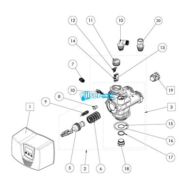 Fleck 61452-10 7700 Yumuşatma Piston Hf