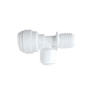 Natural Water - 7564 Tee, 3/8” - 3/8” Tube O.D. 1/4”, Quick Natural Water - 7564 Tee, 3/8” - 3/8” Tube O.D. 1/4”, Quick