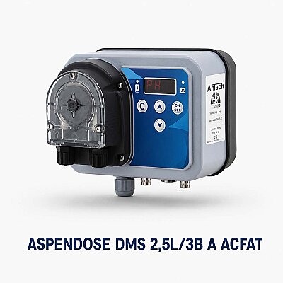 Antech ASPENDOSE DMS 2,5L/3B A ACFAT Dijital, Seviye Kontrollü, Volümetrik Peristaltik Dozaj Pompası - 1
