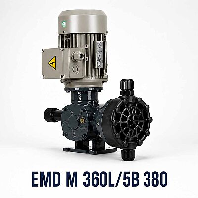 Antech EMD M360L/5B 380 PVDFPXP Metal Gövdeli Elektro Mekanik Diyaframlı Dozaj Pompası - 1