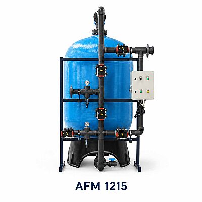 Aqualine Epoksi Boyalı AFM 1215 ST-37 Tanklı Yüzey Borulamalı AS-FE-MİN Filtre Sistemi - 1