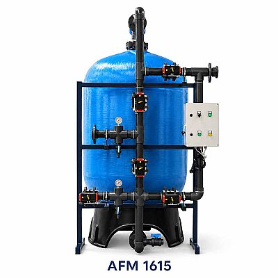 Aqualine Epoksi Boyalı AFM 1615 ST-37 Tanklı Yüzey Borulamalı AS-FE-MİN Filtre Sistemi - 1