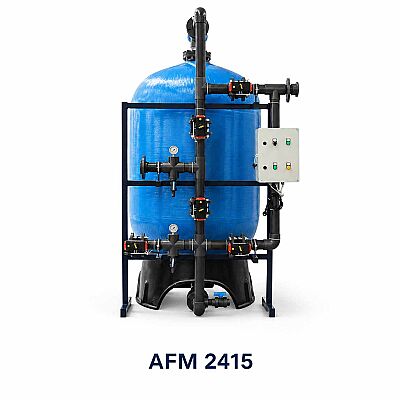 Aqualine Epoksi Boyalı AFM 2415 ST-37 Tanklı Yüzey Borulamalı AS-FE-MİN Filtre Sistemi - 1
