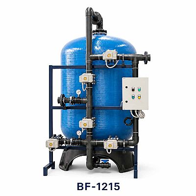 Aqualine Epoksi Boyalı BF-1215 ST-37 Tanklı Yüzey Borulamalı BİRM Filtre Sistemi - 1