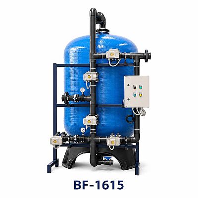 Aqualine Epoksi Boyalı BF-1615 ST-37 Tanklı Yüzey Borulamalı BİRM Filtre Sistemi - 1