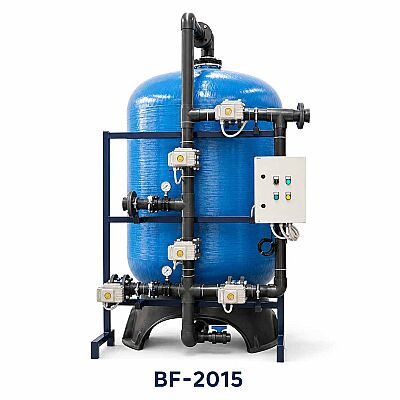 Aqualine Epoksi Boyalı BF-2015 ST-37 Tanklı Yüzey Borulamalı BİRM Filtre Sistemi - 1