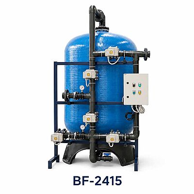 Aqualine Epoksi Boyalı BF-2415 ST-37 Tanklı Yüzey Borulamalı BİRM Filtre Sistemi - 1