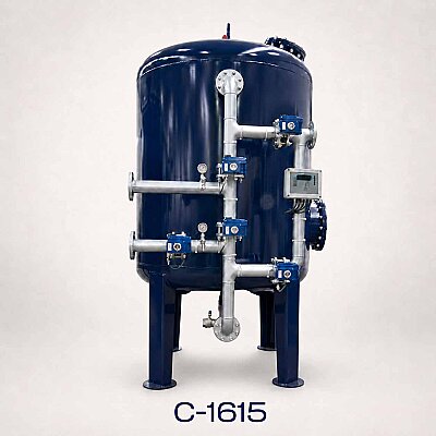 Aqualine Epoksi Boyalı C-1615 ST-37 Tanklı Yüzey Borulamalı Aktif Karbon Filtre Sistemi - Aqualine 