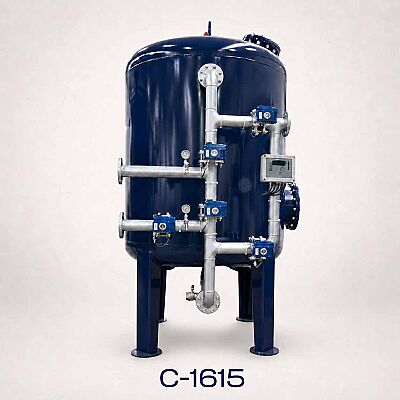 Aqualine Epoksi Boyalı C-1615 ST-37 Tanklı Yüzey Borulamalı Aktif Karbon Filtre Sistemi - 1