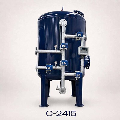 Aqualine Epoksi Boyalı C-2415 ST-37 Tanklı Yüzey Borulamalı Aktif Karbon Filtre Sistemi - Aqualine 