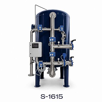 Aqualine Epoksi Boyalı S-1615 ST-37 Tanklı Yüzey Borulamalı Single Yumuşatma Sistemi - 1