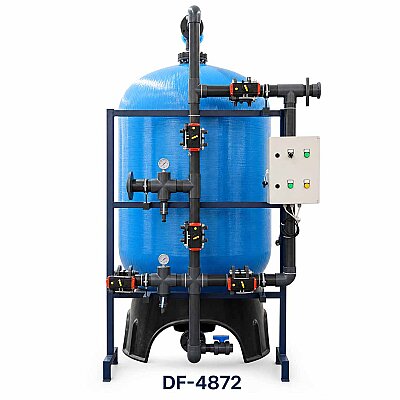 Aqualine FRP Tanklı DF-4872 YB Yüzey Borulamalı ve Manuel Valfli DOLOMİT Filtre Sistemi - Aqualine 