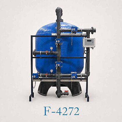 Aqualine FRP Tanklı F-4272 Yüzey Borulamalı Kum Filtre Sistemi - 1