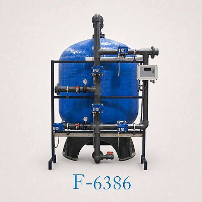 Aqualine FRP Tanklı F-6386 Yüzey Borulamalı Kum Filtre Sistemi - 1