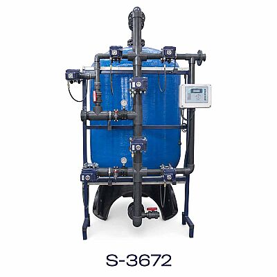 Aqualine FRP Tanklı S-3672 Yüzey Borulamalı Single Yumuşatma Sistemi - 1