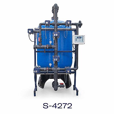Aqualine FRP Tanklı S-4272 Yüzey Borulamalı Single Yumuşatma Sistemi - Aqualine 