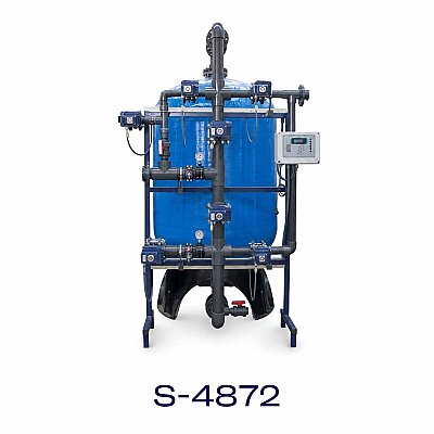 Aqualine FRP Tanklı S-4872 Yüzey Borulamalı Single Yumuşatma Sistemi - Aqualine 