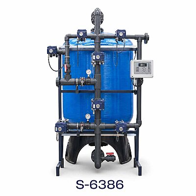 Aqualine FRP Tanklı S-6386 Yüzey Borulamalı Single Yumuşatma Sistemi - Aqualine 