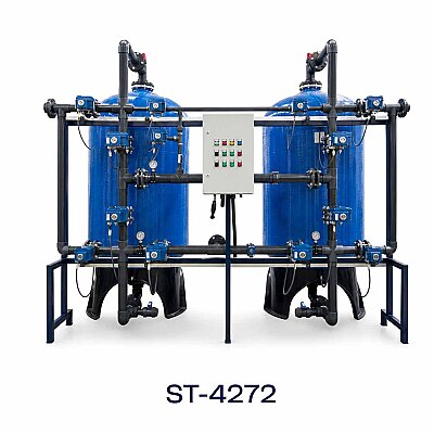 Aqualine FRP Tanklı ST-4272 Yüzey Borulamalı Tandem Yumuşatma Sistemi - Aqualine 