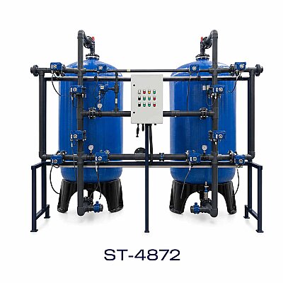 Aqualine FRP Tanklı ST-4872 Yüzey Borulamalı Tandem Yumuşatma Sistemi - Aqualine 