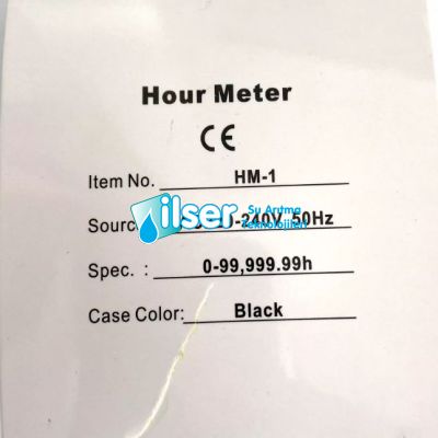 AQUALİNE PRO SERİSİ Hour Meter Mekanik Sayaç