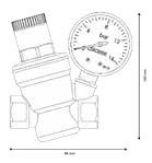 DK Serisi 2125 Manometreli 1'' DN25 - 2