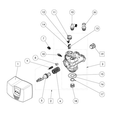 Fleck F - 80- 7700 Tam Otomatik Kum Filtre Sistemi - 2