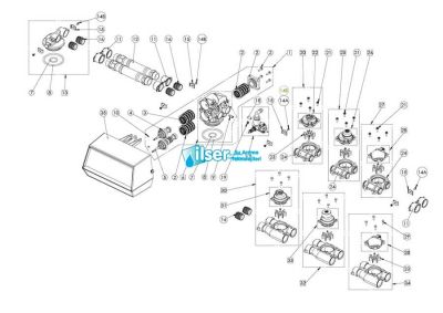 Fleck FL 24238 9000 İkinci Tank Adaptörü