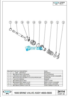 Fleck FL24114 5600 Tuz Pistonu - 4