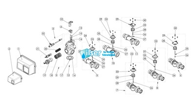 Fleck - Fleck FL26159 2900 Remote Meter 3240 Timer Fleck - Fleck FL26159 2900 Remote Meter 3240 Timer