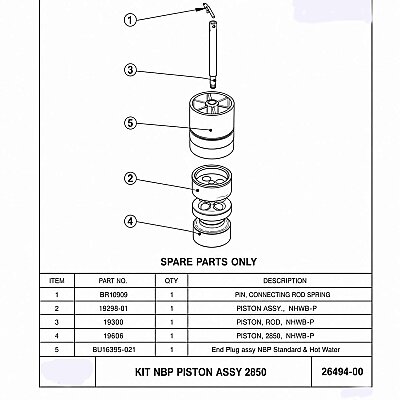 Fleck FL26494-00 2850 Piston NBP - 2