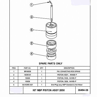 Fleck FL26494-00 2850 Piston NBP - 2