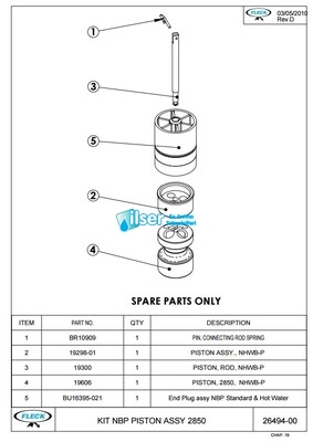 Fleck FL26494-00 2850 Piston NBP - 2