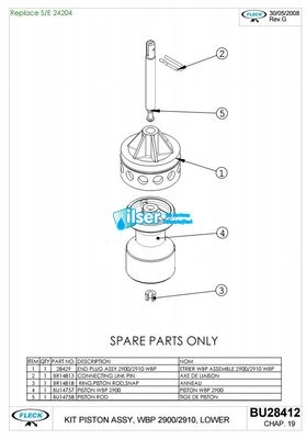 Fleck FL28412 2910 Alt Piston YBP