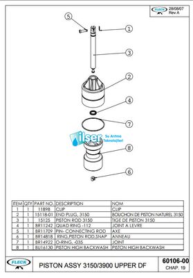 Fleck FL60106-00 3900 Üst Piston YBP