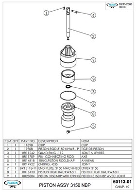 Fleck FL60113 3150 Piston NBP - 2