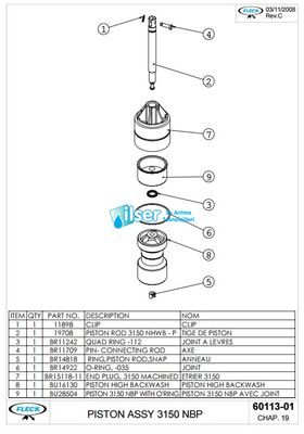 Fleck FL60113 3150 Piston NBP