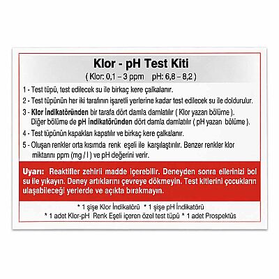 Hazar Klor-pH Test Kiti - 4