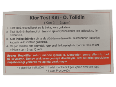 Hazar Serbest Klor Test Kiti - 4