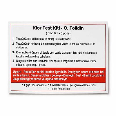 Hazar Serbest Klor Test Kiti - 4