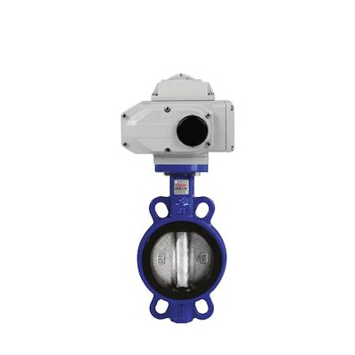 HFT 220 V Elektrik Aktüatörlü Wafer Tip Kelebek Vana DN 125 - 2