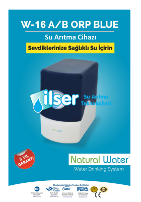 W16/B Natural Water ORP 6 Aşamalı Pompasız Su Arıtma Cihazı - Thumbnail