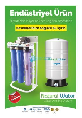 Natural Water R. O. NW - 200 Pompalı Endüstriyel Su Arıtma Cihazı
