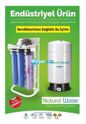 Natural Water R. O. NW- 400 6 Aşamalı Pompalı Endüstriyel Su Arıtma Cihazı