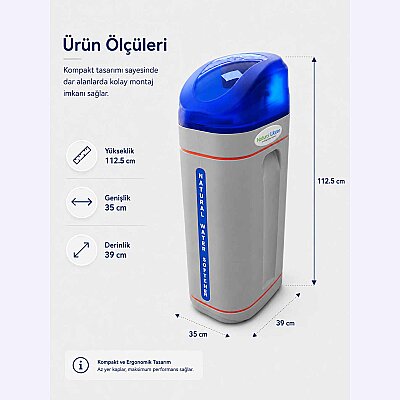 NW-25 Tam Otomatik Debi Kontrollü Yumuşatma Cihazı - Natural Water 