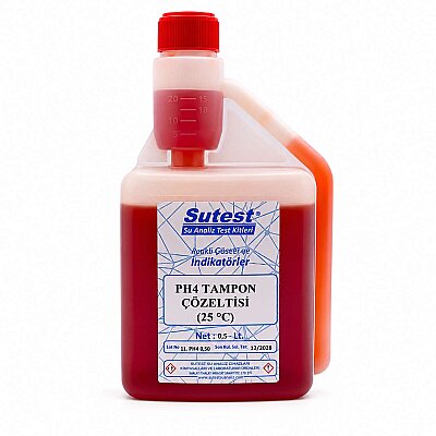Sutest Ph Tampon Çözeltisi 4 (500cc) - Sutest