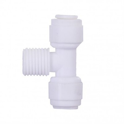 - Quick Tee, 1/4” OD - 1/4” MIP - 1/4” O.D., 6044  - Quick Tee, 1/4” OD - 1/4” MIP - 1/4” O.D., 6044